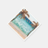 Tropisch strand Zomer vrijgezellenfeest servetten (Hoek)