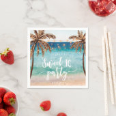 tropisch strand zomer zoet 16 - feestjes servet (Insitu)