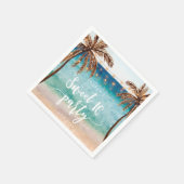 tropisch strand zomer zoet 16 - feestjes servet (Hoek)