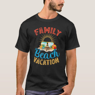Tropisch strand zomer zonsondergang familie strand t-shirt