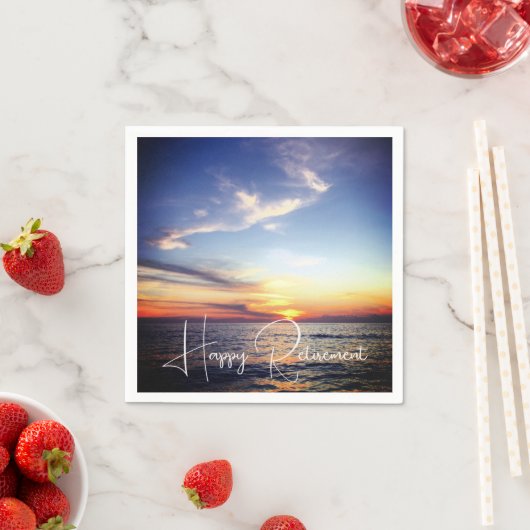 Tropisch strand zonsondergang Gelukkig pensioen Aa Servet (Insitu)