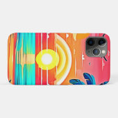 Tropisch strand zonsondergang met regenboog Case-Mate iPhone case (Achterkant (horizontaal))