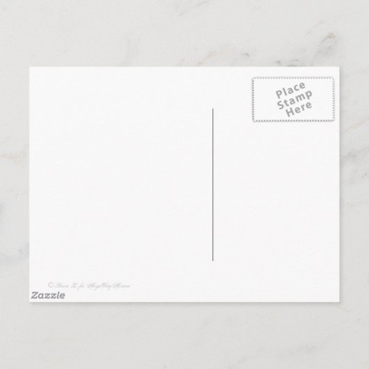 Tropisch strand Zuidwind  Kunst Briefkaart (Achterkant)