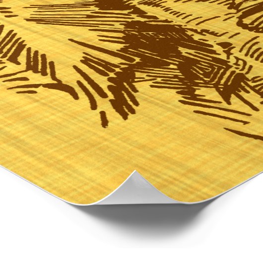 Tropisch strand Zuidwind  Kunst Poster (Hoek)