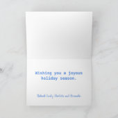 Tropisch Strandbord Foto Kerstvakantie Feestdagen Kaart (Binnen)