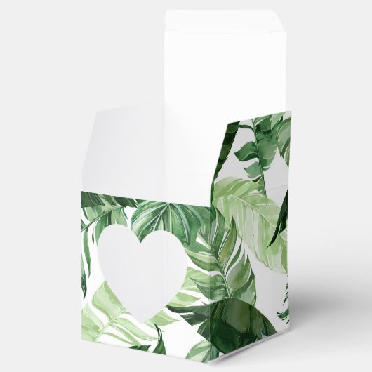 Tropisch strandgebladerte bedankdoosjes (Geopend)