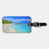 Tropisch Strandgeluk Bagagelabel (Voorkant horizontaal)