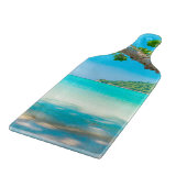 tropisch strandglas snijplank (Hoek)