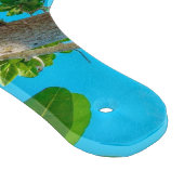 tropisch strandglas snijplank (Hoek)