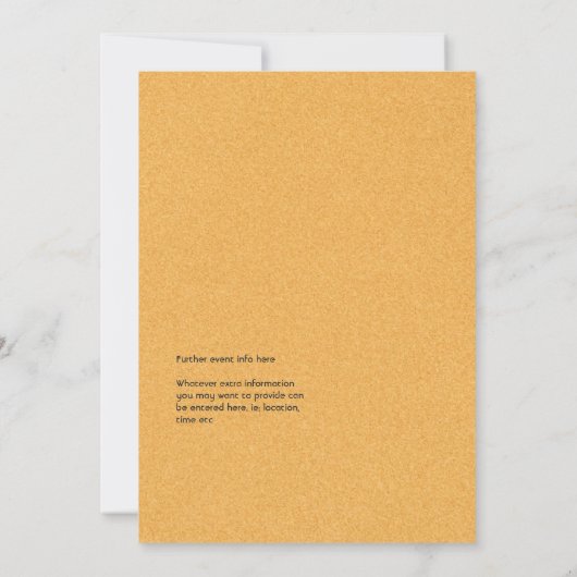 Tropisch strandhuwelijk in de zomer save the date (Achterkant)