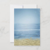Tropisch strandhuwelijk RSVP Kaart (Achterkant)