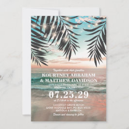Tropisch strandhuwelijk | Sliert van lichten Kaart