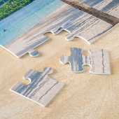 Tropisch strandlandschap, 1 Petrus 5:7 Bijbelvers Legpuzzel (Zijkant)