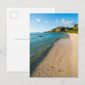 Tropisch strandlandschap, Fiji Briefkaart (Voorkant / Achterkant)
