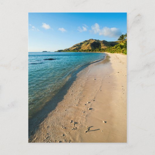 Tropisch strandlandschap, Fiji Briefkaart (Voorkant)