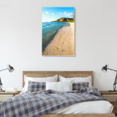 Tropisch strandlandschap, Fiji Canvas Afdruk (Insitu (Slaapkamer))