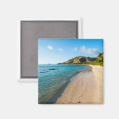 Tropisch strandlandschap, Fiji Magneet (Voorkant / Achterkant)