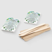 Tropisch strandlintpatroon handwaaier (Niet-gemonteerd)