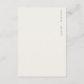 Tropisch strandpalm boomschets bruiloft Detail Informatiekaartje (Achterkant)