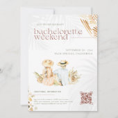 Tropisch strandpalmen | Meidenavondweekend Kaart (Voorkant)