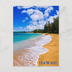 Tropisch strandparadijs, Hawaï Briefkaart
