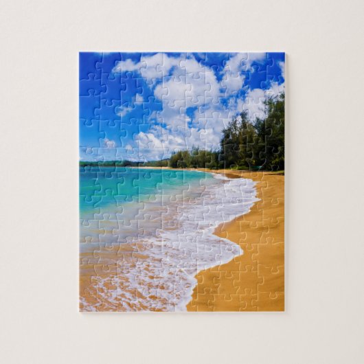 Tropisch strandparadijs, Hawaï Legpuzzel (Verticaal)