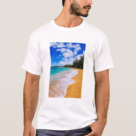 Tropisch strandparadijs, Hawaï T-shirt (Voorkant)