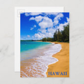 Tropisch strandparadijs, Hawaii Briefkaart (Voorkant / Achterkant)