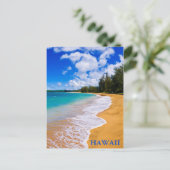 Tropisch strandparadijs, Hawaii Briefkaart (Staand voorkant)