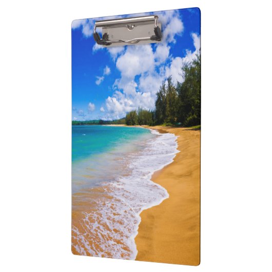 Tropisch strandparadijs, Hawaii Klembord (Links)