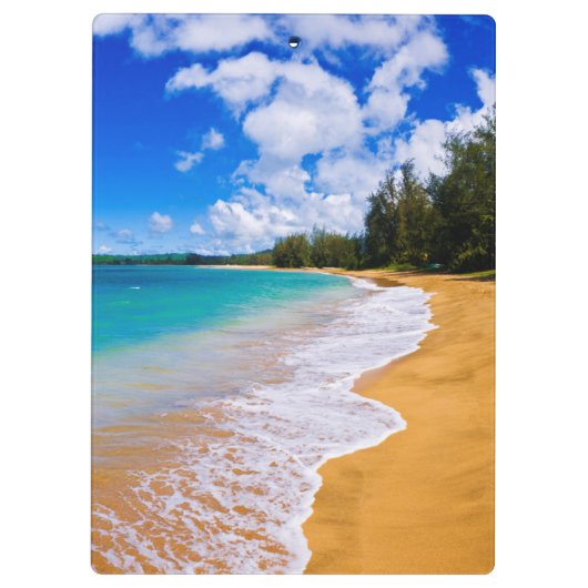 Tropisch strandparadijs, Hawaii Klembord (Achterkant)