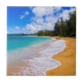 Tropisch strandparadijs, Hawaii Tegeltje (Voorkant)