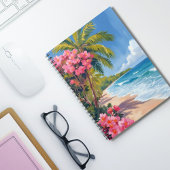 Tropisch strandparadijs | Schilderij van de oceaan Notitieboek