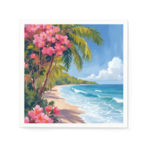 Tropisch strandparadijs | Schilderij van de oceaan