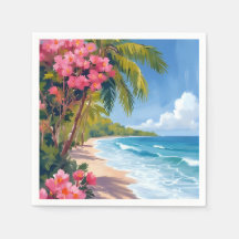 Tropisch strandparadijs | Schilderij van de oceaan