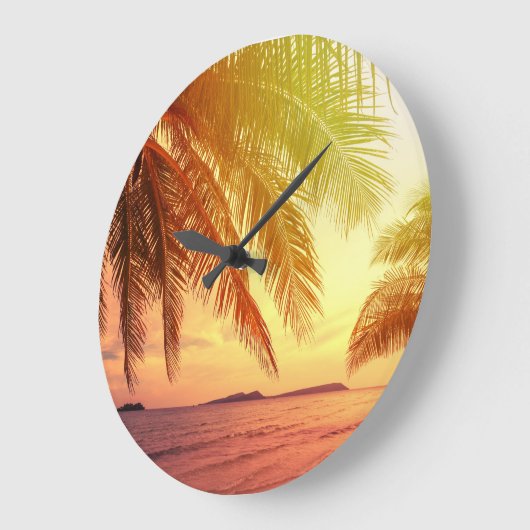 Tropisch strandparadijs: sereen landschap. grote klok (Hoek)