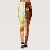 Tropisch strandparadijs: sereen landschap. leggings (Achterkant)
