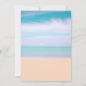 Tropisch strandprieel bloemverlichting Trouw Kaart (Achterkant)