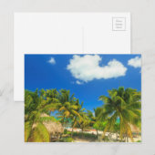 Tropisch strandresort, Belize Briefkaart (Voorkant / Achterkant)