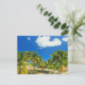 Tropisch strandresort, Belize Briefkaart (Staand voorkant)