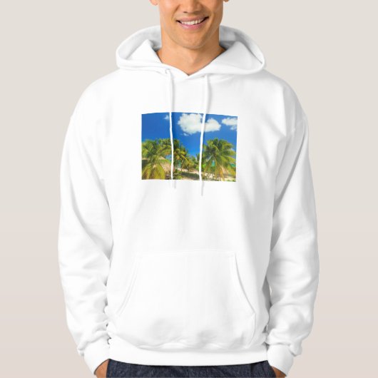 Tropisch strandresort, Belize Hoodie (Voorkant)