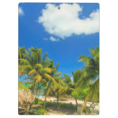 Tropisch strandresort, Belize Klembord (Achterkant)