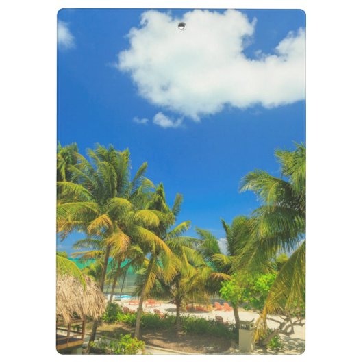 Tropisch strandresort, Belize Klembord (Achterkant)