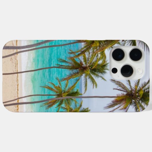 Tropisch strandthema Case-Mate iPhone case (Achterkant (horizontaal))