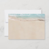 Tropisch  strandwentelingsmenu RSVP Kaartje (Achterkant)