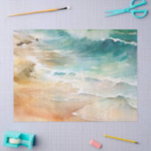 Tropisch strandzand en Zee Tissuepapier (Craft)