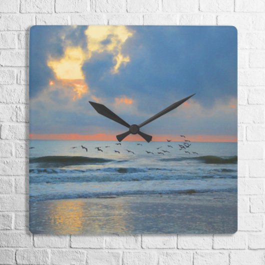 Tropisch strandzonnescherm voor Vacature Home Deco Vierkante Klok