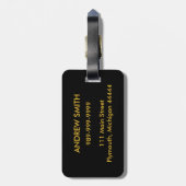 Tropisch Sunset Beach Bagagelabel (Achterkant verticaal)