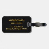 Tropisch Sunset Beach Bagagelabel (Achterkant horizontaal)