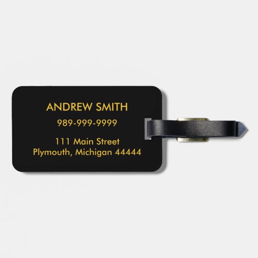 Tropisch Sunset Beach Bagagelabel (Achterkant horizontaal)